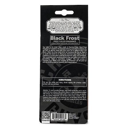 Chemical Guys Hanging Air Freshener 3-pack Black Frost