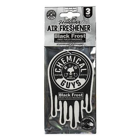 Chemical Guys Hanging Air Freshener 3-pack Black Frost