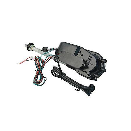 Power Antenna Kit, Universal Power Antenna w/Chrome Mast, for vehicles with 0-30 degree body slopes