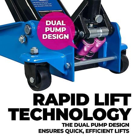 3 Ton Floor Jack: Lifting Range: 5.12 in to 18.31 in