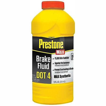 MAX DOT 4 Brake Fluid, Synthetic, Highest Grade, 75,000 Mile, 12 fl. oz.