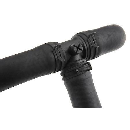Radiator Hose, Upper, w/Plastic Manifold and Oetiker Clamps. Supplied with Bleed Screw