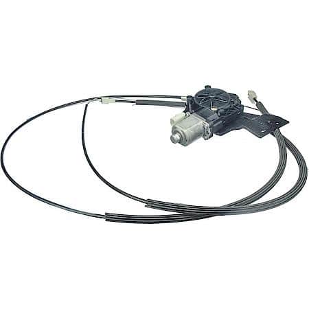 Window Regulator, w/ Rear View Sliding Window; Includes Motor & Cable