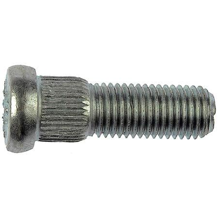 Wheel Stud: Serrated Stud, M12-1.50 Thread Size, RHT, 1 Pack