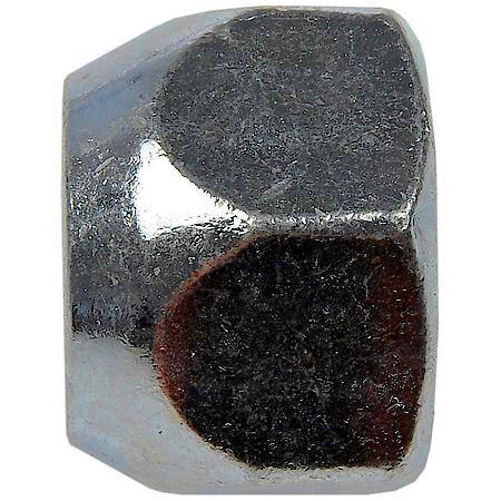 Wheel Lug Nut: 1/2-20 Thread, Conical 60, Standard, 0.625" Length, Zinc, 1 Pack
