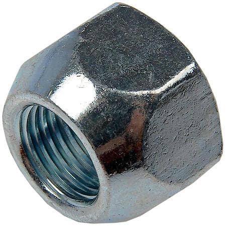 Wheel Lug Nut: 1/2-20 Thread, Conical 60, Standard, 0.625" Length, Zinc, 1 Pack