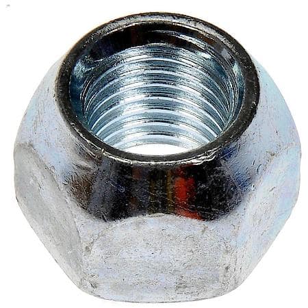 Wheel Lug Nut: M12-1.50 Thread, Conical 60, Standard, 0.551" Length, Zinc, 1 Pack