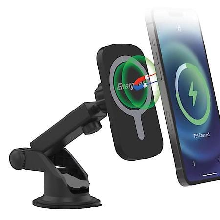 Wireless Fast Charging Magnetic Mount: QI Certified Phone Charging Mount, 15W