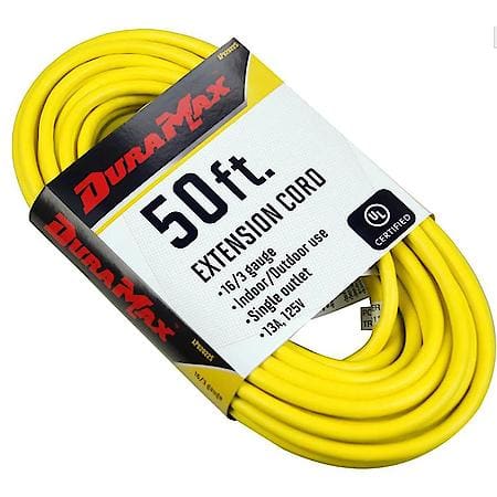 50 ft Extension Cord: Indoor/Outdoor Use with 3┬┐Prong Grounded Outlet