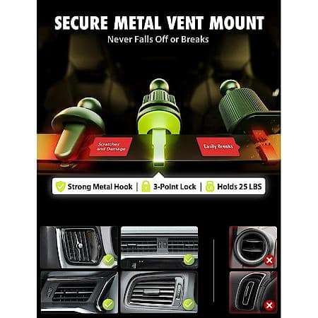 MagAlign Dash & Vent Mount: MagSafe Phone Mount, Hands-Free