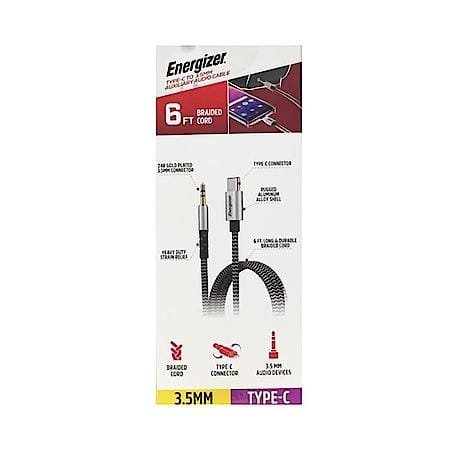 6ft USB-C to 3.5mm AUX Cable: 3.5mm Audio to Type-C Cable, 6 ft Braided AUX Cord