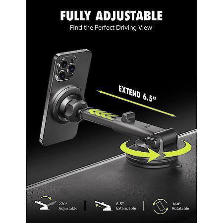 MagAlign Window, Dash & Vent Mount: 3-in-1 Mount, MagSafe Phone Mount
