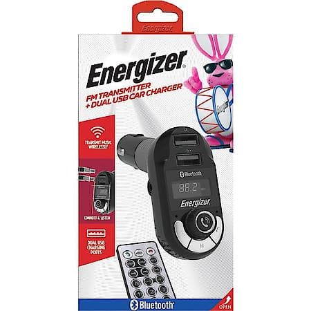 12V Bluetooth FM Transmitter and Car Charger: Transmit Music Wirelessly, Dual USB-A Charging Ports