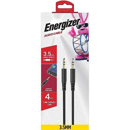 4ft AUX Cable: 3.5mm Audo Cable, 4' Long Durable AUX Cord, Black