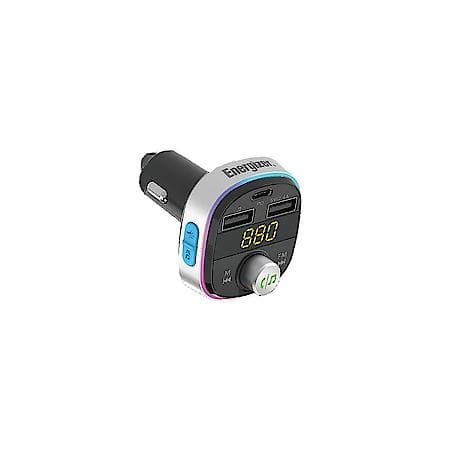 12V Bluetooth FM Transmitter and Fast Charge Car Charger: USB-A and USB-C Charging Ports, 20W
