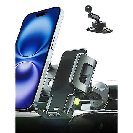 TripGrip 2-in-1 Car Phone Mount, Vent & Dash Holder: Universal Phone Mount