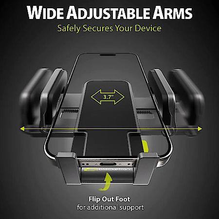 Trip Grip Wave Curved Dash Mount: 360 Degree Rotation, Phone Mount