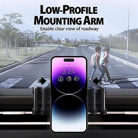 Trip Grip Wave Curved Dash Mount: 360 Degree Rotation, Phone Mount