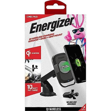 Wireless Fast Charging Grip Mount: QI Certified Phone Charging Mount, 15W