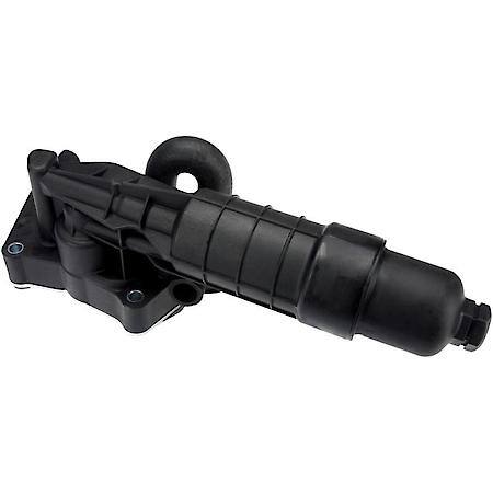 Oil Filter Housing, Plastic Oil Filter Housing Assembly With Integrated Aluminum Oil Cooler.