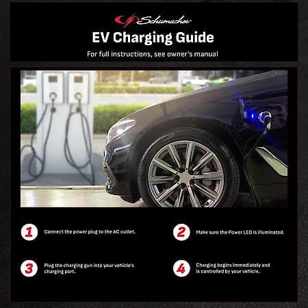 12 Amp Level 1 Portable EV Charger: 20 Foot Cable, J1772 Connector, SEV1670
