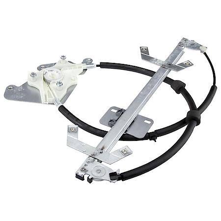 Window Regulator, Rear Left; w/o Motor; Premium Ball Bearing Regulator