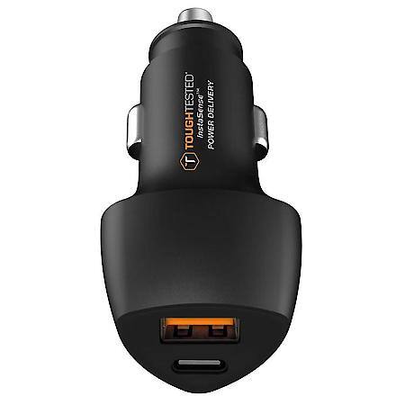 12V Socket Adapter: Power Share 2 Car Charger, USB-A and USB-C Charging Ports, 30W