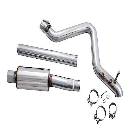 Exhaust System Kit: SS; Without Muffler; 3 Inch Pipe Dia, Single Exhaust With Single Exit