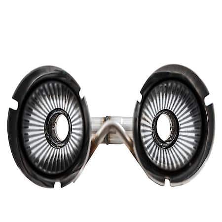 Exhaust System Kit: SS; Without Muffler; Dual Exhaust; Rear Exit; 5 Inch Diamond Black Tips
