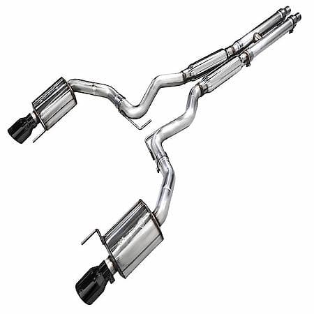 Exhaust System Kit: SS; With Muffler; Dual Exhaust With Dual Outlet; Rear Exit