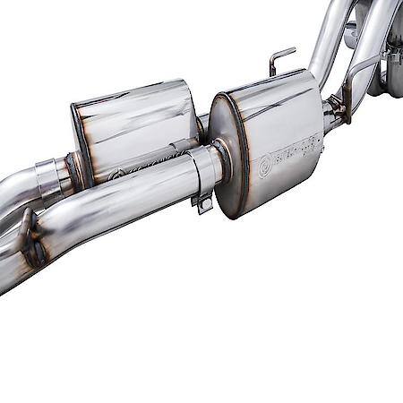 Exhaust System Kit: SS; With Muffler; Dual Exhaust With Dual Outlet; Side Exit, With BashGuard