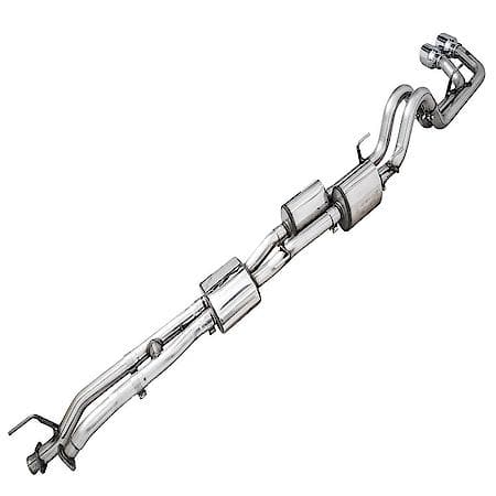 Exhaust System Kit: SS; With Muffler; Dual Exhaust With Dual Outlet; Side Exit, With BashGuard