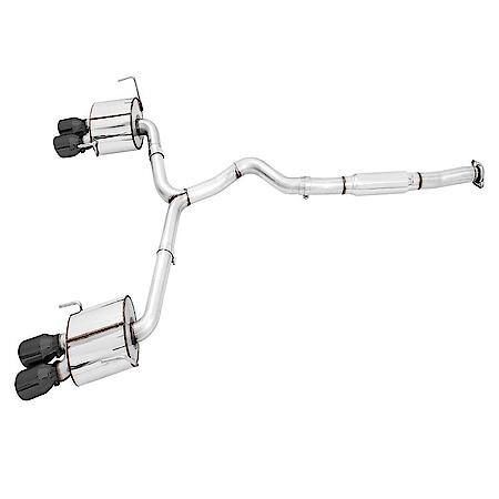 Exhaust System Kit: SS; With Muffler; Single Exhaust With Dual Outlet; Rear Exit