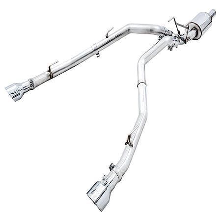 Exhaust System Kit: T304L SS; With Muffler; Single Exhaust With Dual Exits; Rear Exit