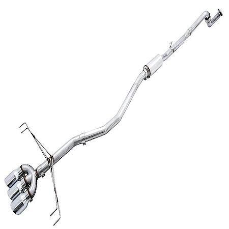 Exhaust System Kit: SS; Without Muffler; Single Exhaust With Triple Exit; Rear Exit