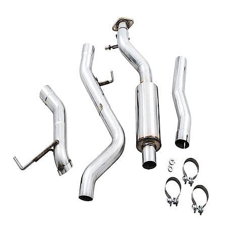 Exhaust System Kit: T304L Stainless Steel; Without Muffler; Without Tip; With BashGuard