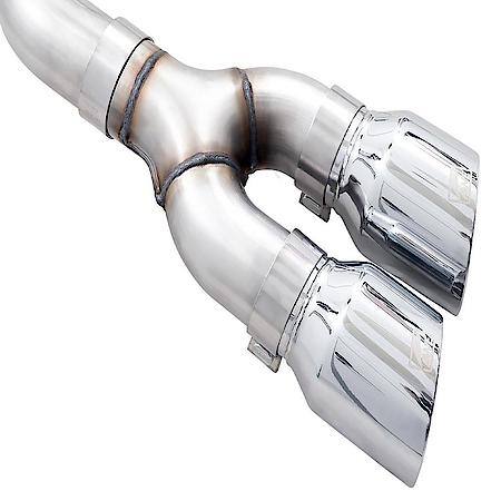 Exhaust System Kit: SS; Without Muffler; Single Exhaust With Dual Outlet; Rear Exit