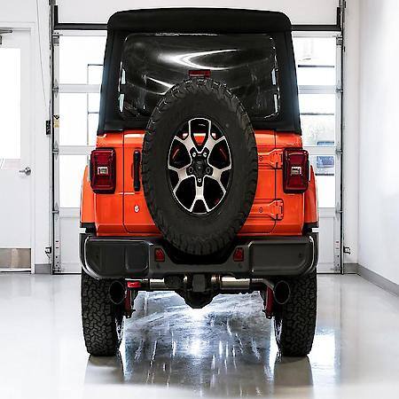 Exhaust System Kit: SS; Without Muffler; 3" Pipe Diameter; Dual Exhaust With Single Exit; Rear Exit