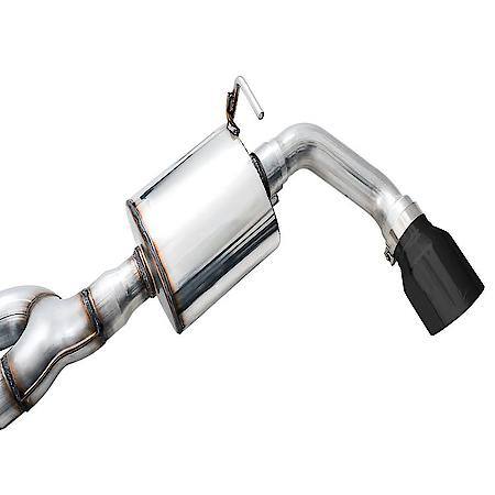 Exhaust System Kit: SS; Without Muffler; 3" Pipe Diameter; Dual Exhaust With Single Exit; Rear Exit