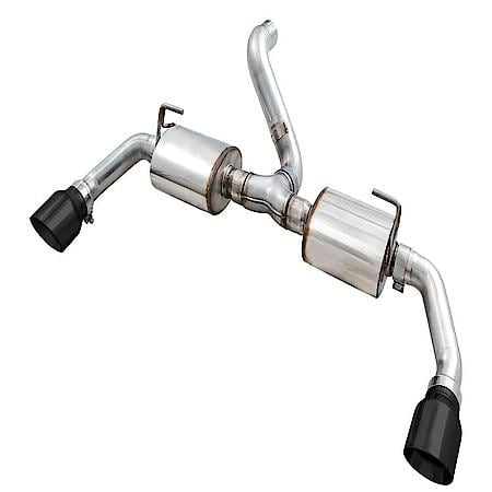 Exhaust System Kit: SS; Without Muffler; 3" Pipe Diameter; Dual Exhaust With Single Exit; Rear Exit