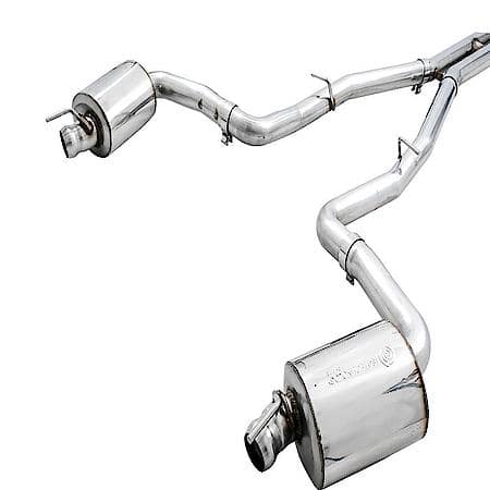 Exhaust System Kit: SS; Without Muffler; Dual Exhaust; Rear Exit; Non-Resonated; Stock Tips