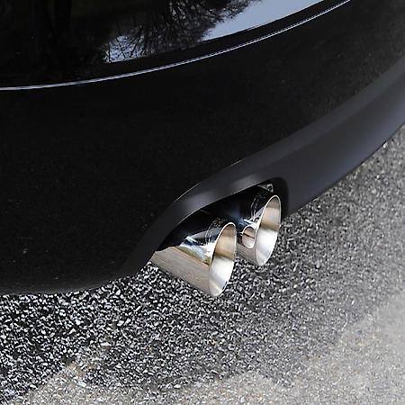 Exhaust System Kit: SS; With Muffler; Single Exhaust With Single Outlet; Rear Exit; 2.5" Chrome Tip