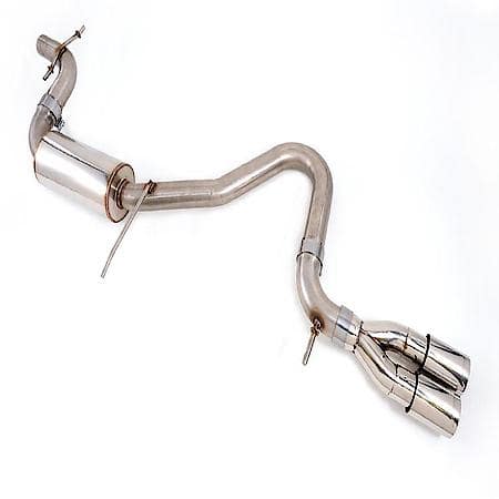 Exhaust System Kit: SS; With Muffler; Single Exhaust With Single Outlet; Rear Exit; 2.5" Chrome Tip