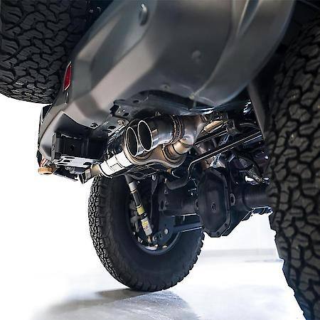 Exhaust System Kit: SS; With Muffler; Dual Exhaust With Dual Exit; Rear Exit; With Quad BashGuards