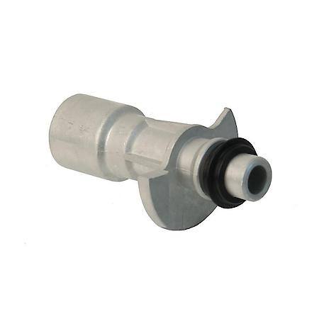 Engine Oil Cooler Pipe w/ O-Ring, Aluminum vs OEM Plastic; From Water Pump to Oil Cooler