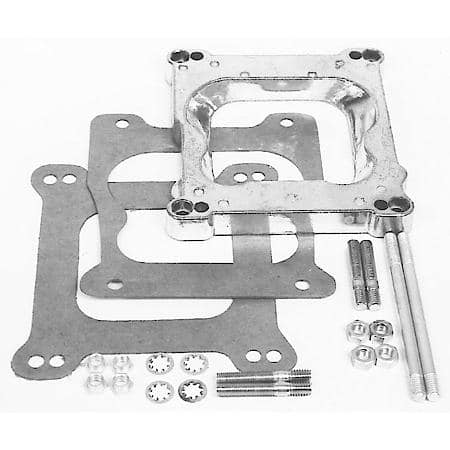 Carburetor Adapter #2692, Quadrajet to Square-Bore, Single-Plane, 0.75 in.