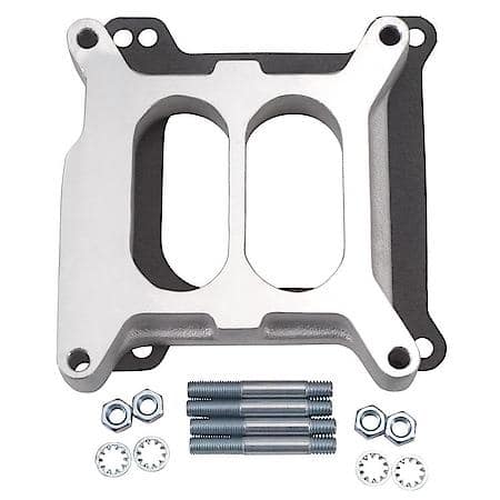 Carburetor Spacer #8714 Divided Center 1in Thick For 2-Plane Manifolds