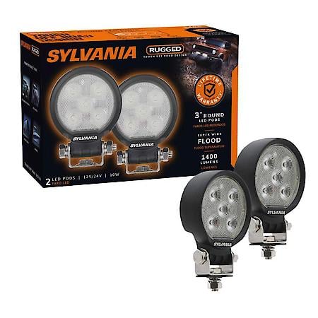 Rugged Off Road 3 Inch LED Pod Round, Flood Beam, IP69K Waterproof Rating
