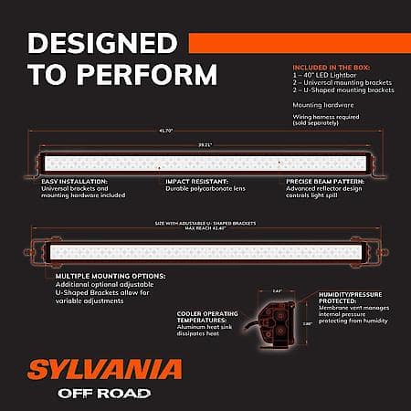 Ultra Off Road 40 Inch LED Light Bar, Combo Beam, Ultimate Visibility
