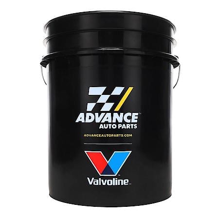 5 Gallon Promo Bucket, Black, Advance Auto and Valvoline Logo